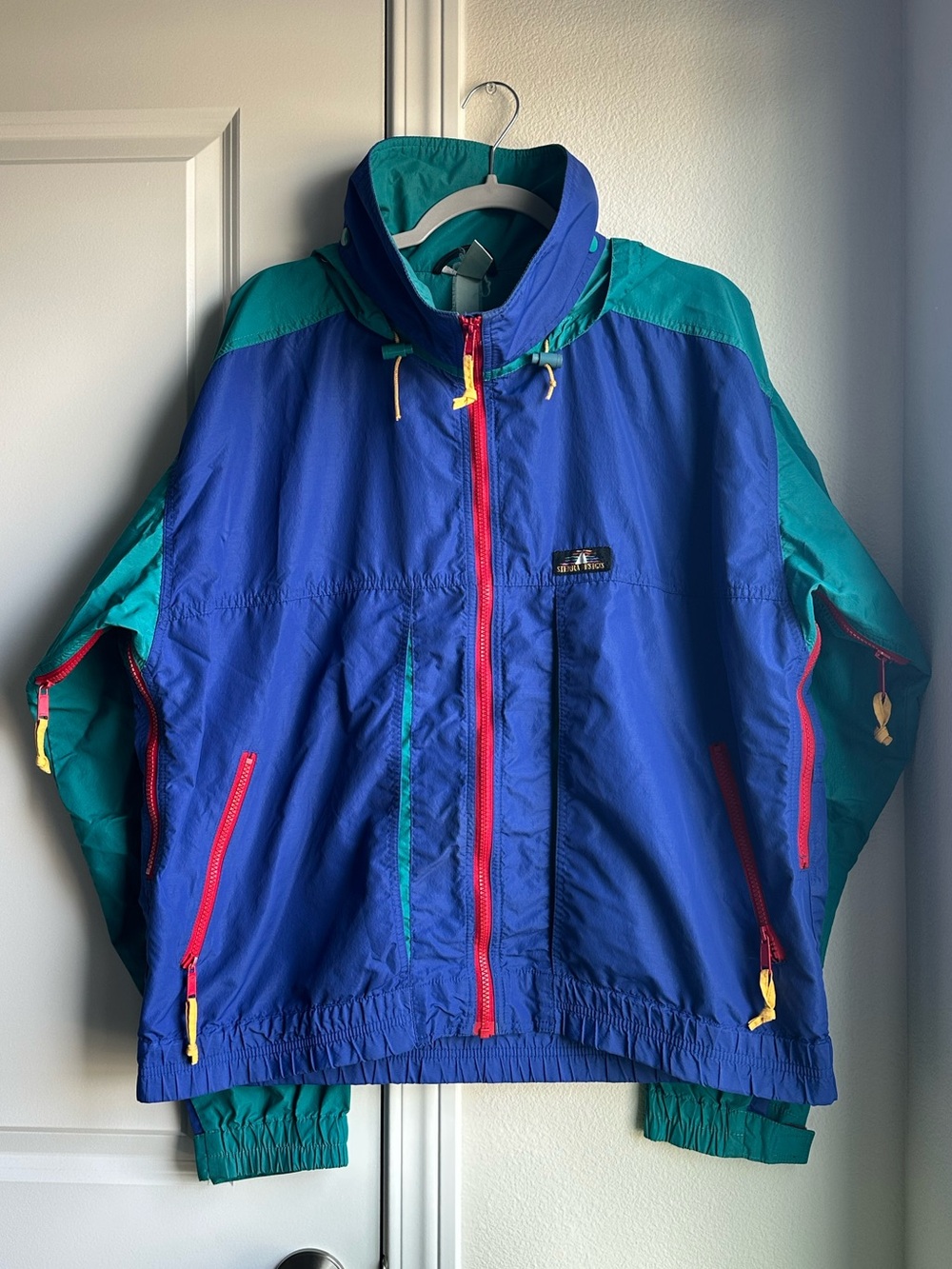 Vintage Sierra Designs Color-Block Windbreaker